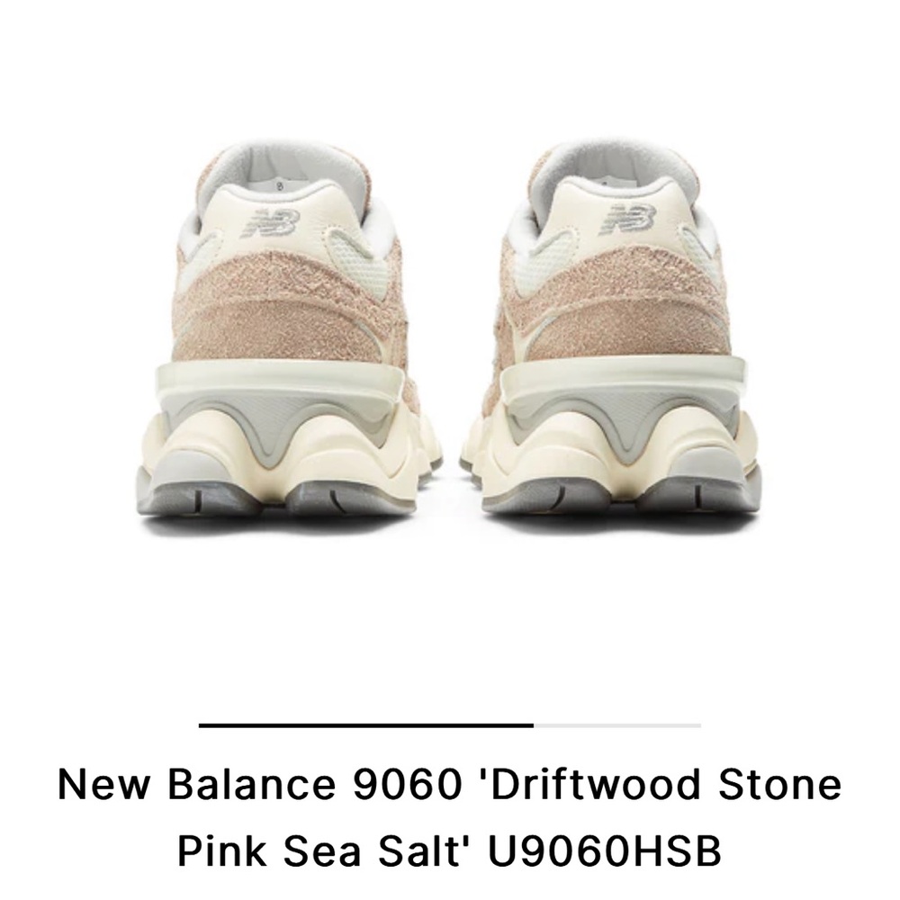 New Balance 9060 Driftwood / Pink Sea Salt M6.5/W8 - Picture 4 of 8
